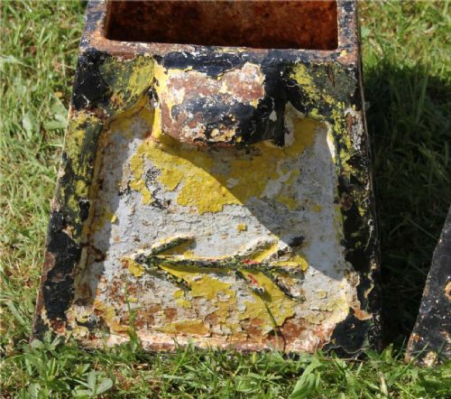 TWO CAST IRON WEYMOUTH DORCHESTER GOLF CLUB HOLE MARKERS PLANTERS C1893 - ADDITIONAL PHOTO 17