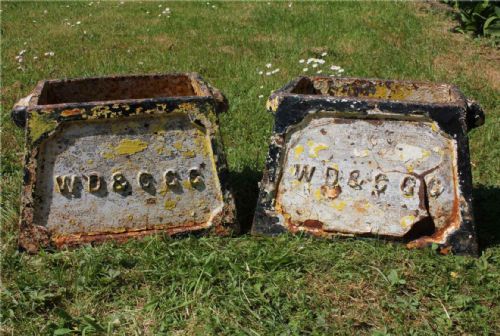 TWO CAST IRON WEYMOUTH DORCHESTER GOLF CLUB HOLE MARKERS PLANTERS C1893 - ADDITIONAL PHOTO 18