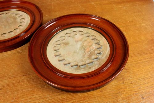 PAIR VICTORIAN SORCERER'S MIRRORS ANTIQUE ROUND CONVEX WITCH'S MIRROR - ADDITIONAL PHOTO 11