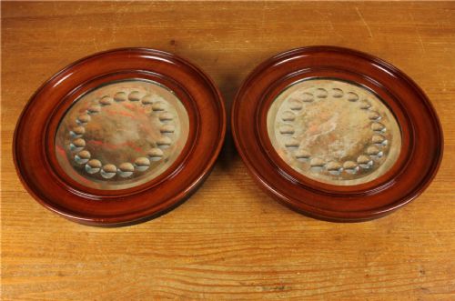 PAIR VICTORIAN SORCERER'S MIRRORS ANTIQUE ROUND CONVEX WITCH'S MIRROR - ADDITIONAL PHOTO 22