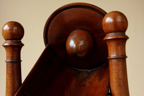 MAHOGANY CHAMPAGNE POURER CRADLE REGENCY WOODEN BOTTLE HOLDER C1820 - ADDITIONAL PHOTO 9