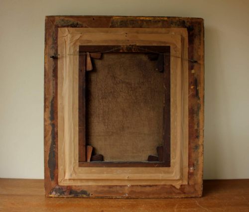 BEARDED VICTORIAN GENTLEMAN OIL PAINTING GILT GESSO FRAMED MAN PORTRAIT - ADDITIONAL PHOTO 6
