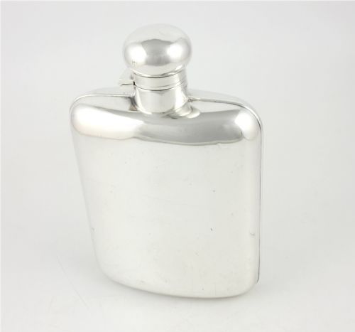 ANTIQUE SILVER PLATE X LARGE LOCKING HIP SPIRIT FLASK J DIXON 1 14 PT - ADDITIONAL PHOTO 13