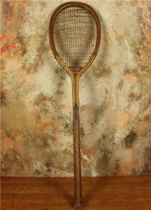 Antique Longue Paume Racket. Jeu De Paume Tennis Rouillard Amiens Racquet.