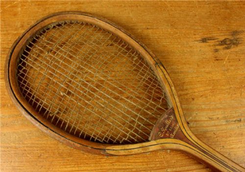 fig 2. Antique Longue Paume Racket. Jeu De Paume Tennis Rouillard Amiens Racquet.