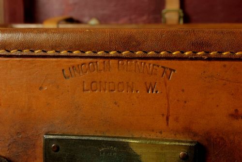 ANTIQUE LEATHER MULTI TOP HAT BOX LINCOLN BENNETT STORAGE CASE JEW - ADDITIONAL PHOTO 5