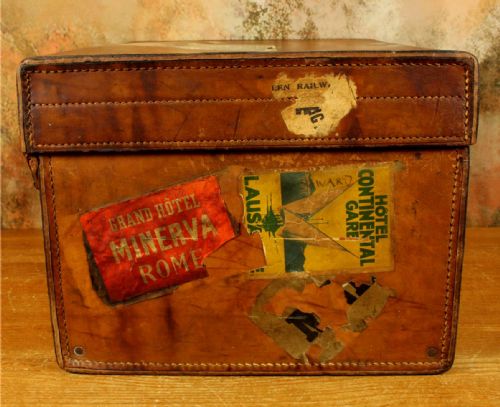 ANTIQUE LEATHER MULTI TOP HAT BOX LINCOLN BENNETT STORAGE CASE JEW - ADDITIONAL PHOTO 6
