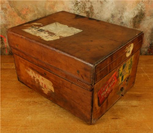 ANTIQUE LEATHER MULTI TOP HAT BOX LINCOLN BENNETT STORAGE CASE JEW - ADDITIONAL PHOTO 11