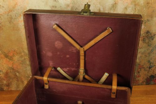 ANTIQUE LEATHER MULTI TOP HAT BOX LINCOLN BENNETT STORAGE CASE JEW - ADDITIONAL PHOTO 15