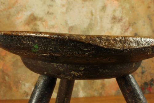 ANTIQUE WELSH MILKING STOOL CHEESE TOP COUNTRY FURNITURE - ADDITIONAL PHOTO 21