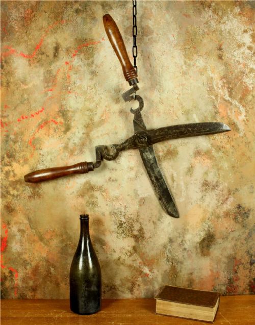 ANTIQUE LARGE PAIR GARDENING SHEARS 18TH CENTURY FRENCH GARDENER'S TOOL - ADDITIONAL PHOTO 2