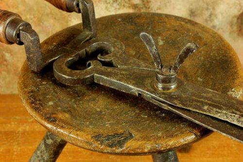 ANTIQUE LARGE PAIR GARDENING SHEARS 18TH CENTURY FRENCH GARDENER'S TOOL - ADDITIONAL PHOTO 10