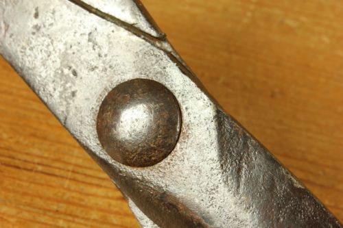 ANTIQUE LARGE PAIR GARDENING SHEARS 18TH CENTURY FRENCH GARDENER'S TOOL - ADDITIONAL PHOTO 12