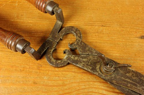 ANTIQUE LARGE PAIR GARDENING SHEARS 18TH CENTURY FRENCH GARDENER'S TOOL - ADDITIONAL PHOTO 13