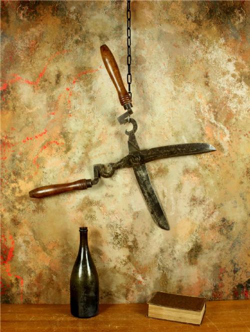 ANTIQUE LARGE PAIR GARDENING SHEARS 18TH CENTURY FRENCH GARDENER'S TOOL - ADDITIONAL PHOTO 24