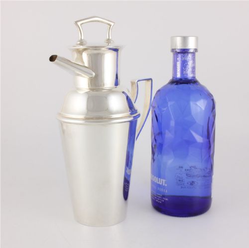 ASPREY CO SILVER PLATED COCKTAIL SHAKER ART DECO MILK CHURN C1930 - ADDITIONAL PHOTO 3