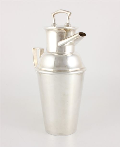 ASPREY CO SILVER PLATED COCKTAIL SHAKER ART DECO MILK CHURN C1930 - ADDITIONAL PHOTO 7