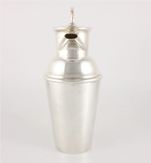 ASPREY CO SILVER PLATED COCKTAIL SHAKER ART DECO MILK CHURN C1930 - ADDITIONAL PHOTO 10