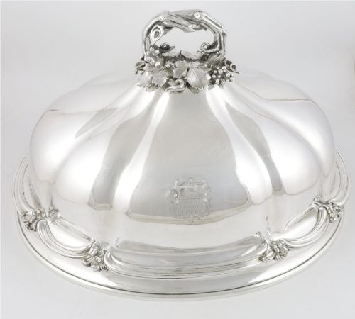 Georgian Large Old Sheffield Plate Meat Dome. Roberts Cadman Food Cover.