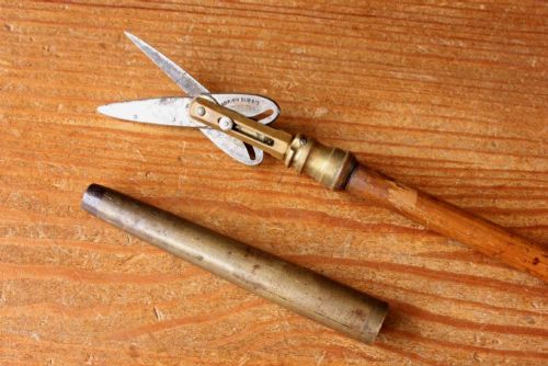 fig 4. French Botanist Walking Cane. Gardener Cutter. Ceuilleuse Dubois c1880.