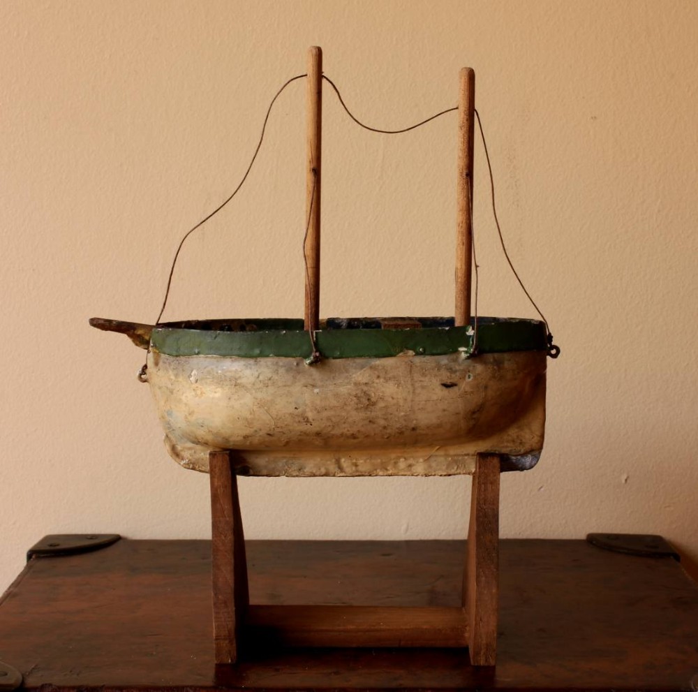 Scratch Built Wooden Toy Boat.