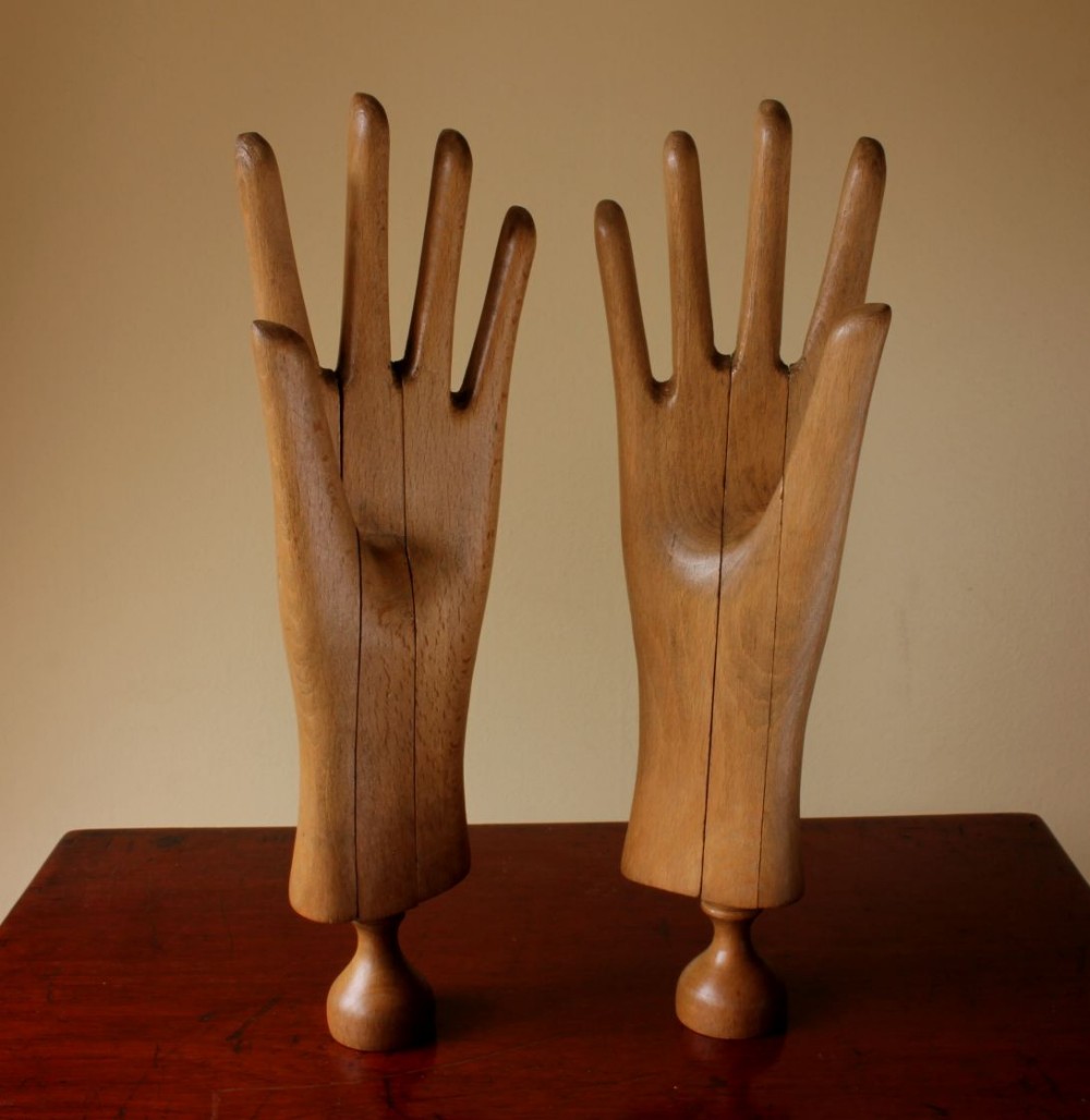 Wood Hand Mannequin Glove Lasts.
