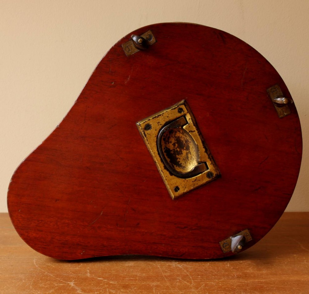 Mahogany and Brass Multi Tennis Racket Press.