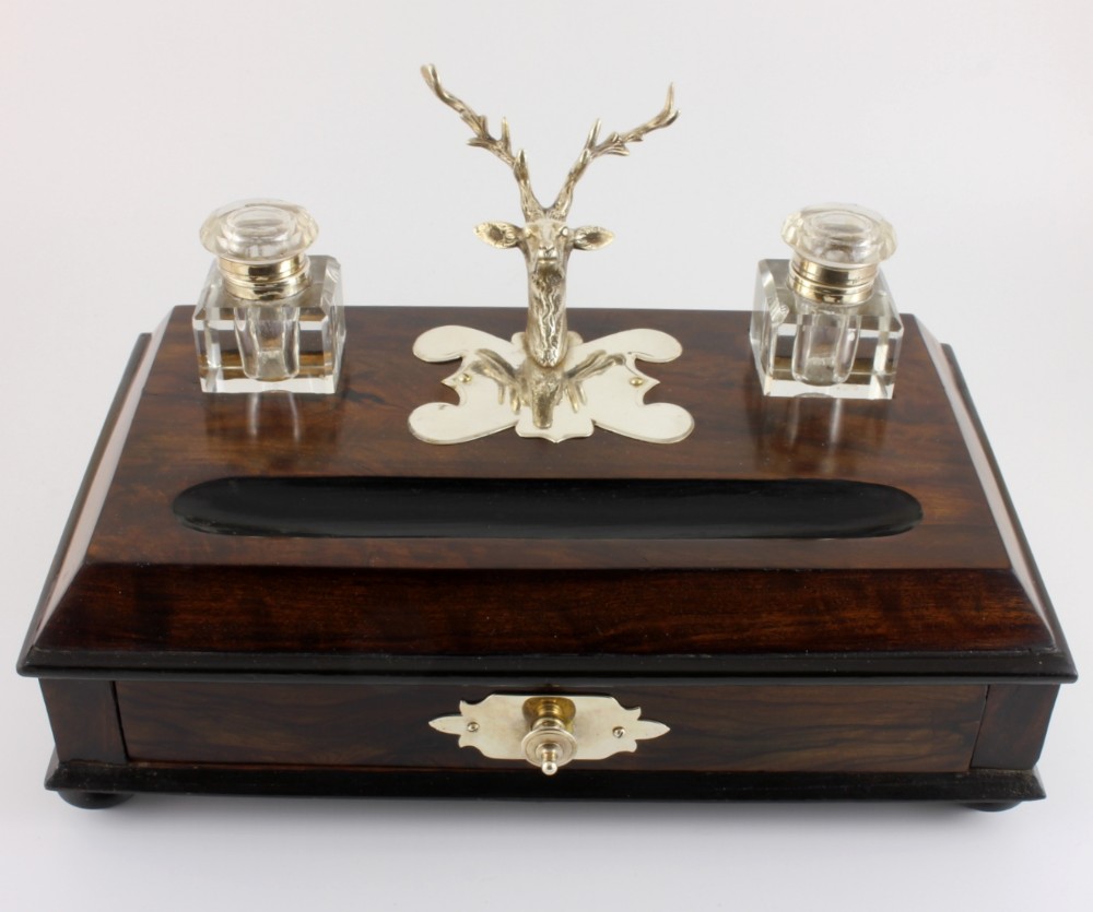 Stag Pen Holder Inkwell 