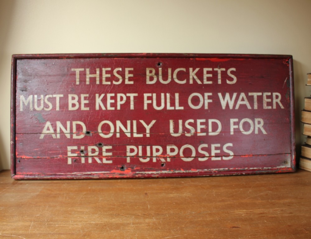 Nottingham Train Station Railway Fire Bucket Sign