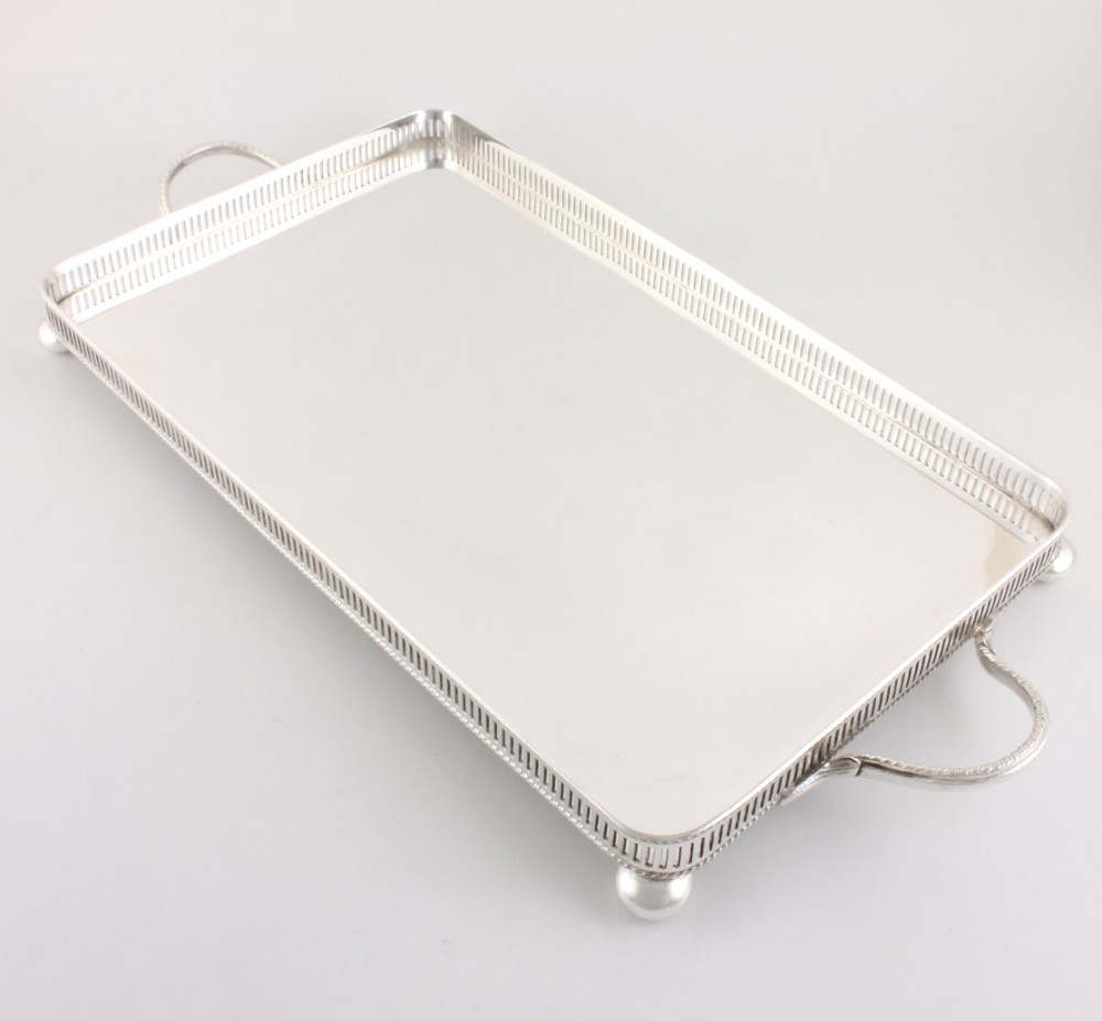 Asprey Silver Plated Gallery Tray.