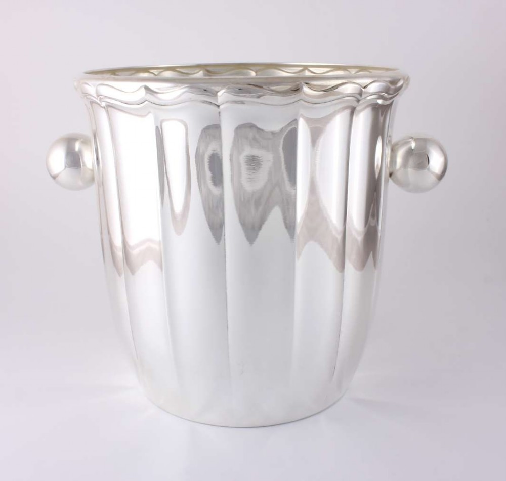Silver Plate Champagne Cooler.