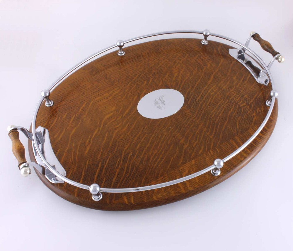 Oak Gallery Cocktail Tray