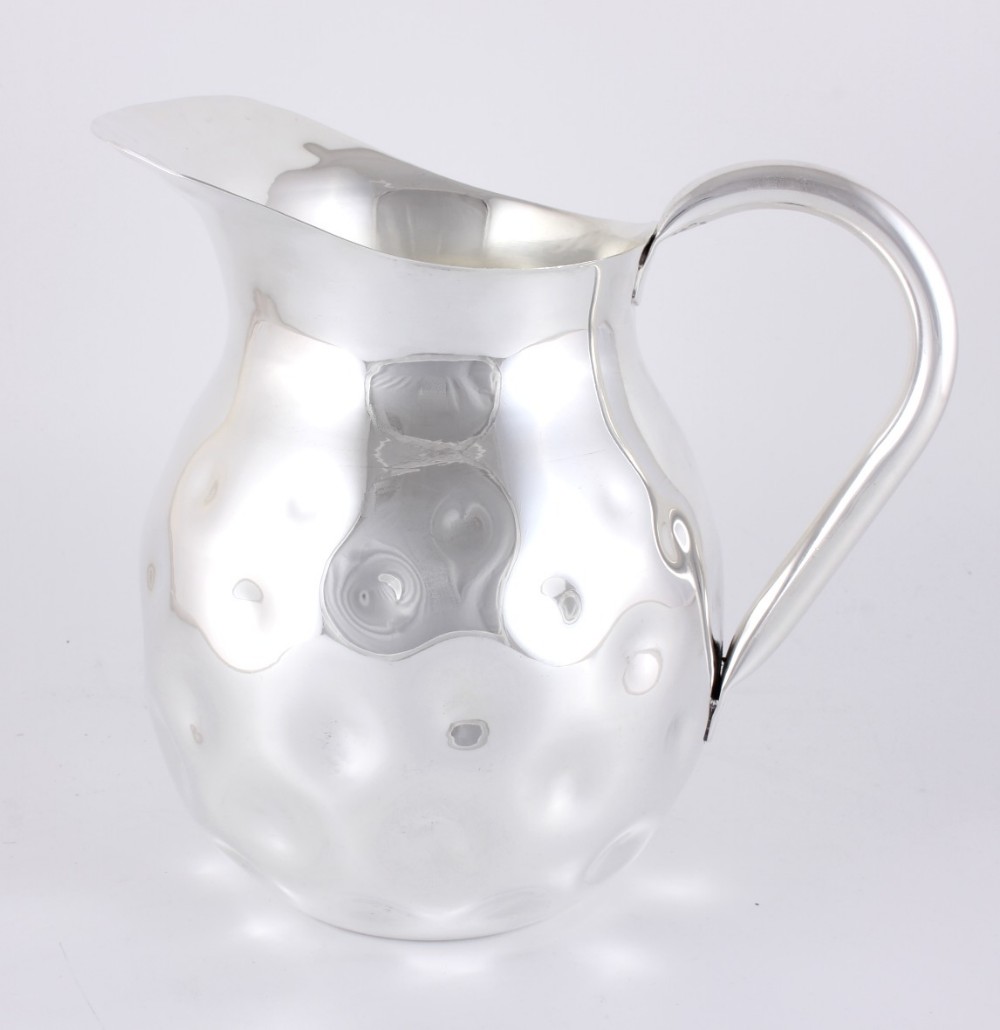 Large Silver Plate Water Pitcher. Mappin & Webb.