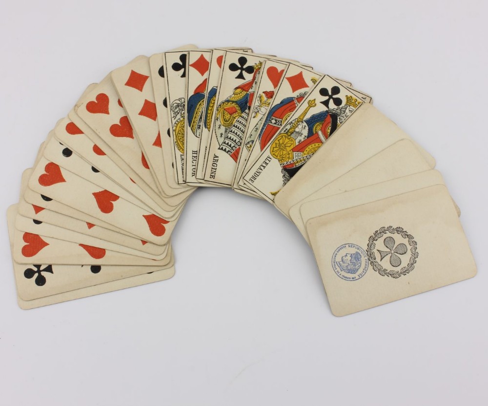 Full 32 Pack Of Early French Playing Cards.