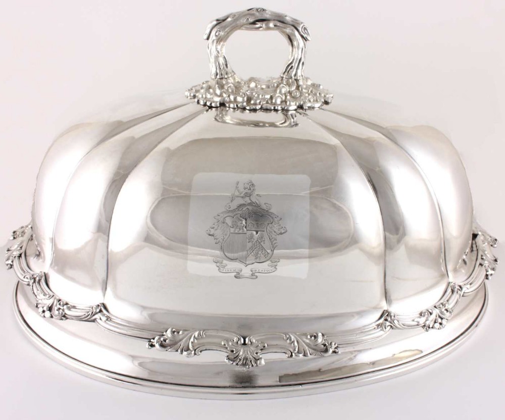 Henry Wilkinson X Large Old Sheffield Plate Turkey Meat Dome.
