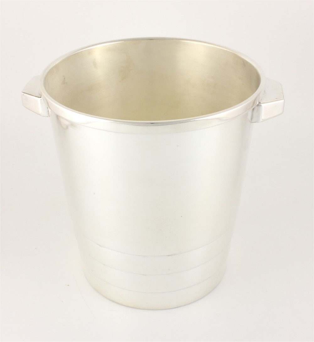 Christofle Silver Plate Champagne Cooler. Art Deco Gallia Ice Wine Bucket.
