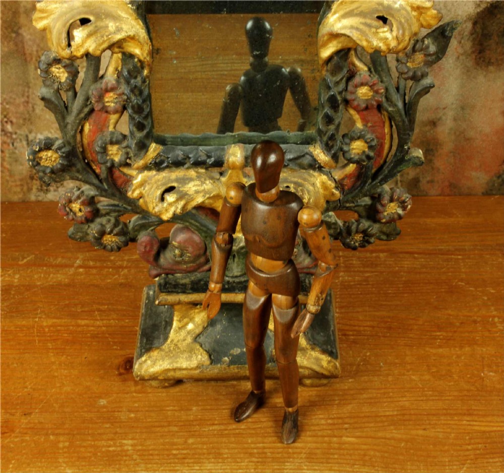 Antique Italian Artist Lay Figure. Small Wood Articulated Mannequin Doll. View VIII