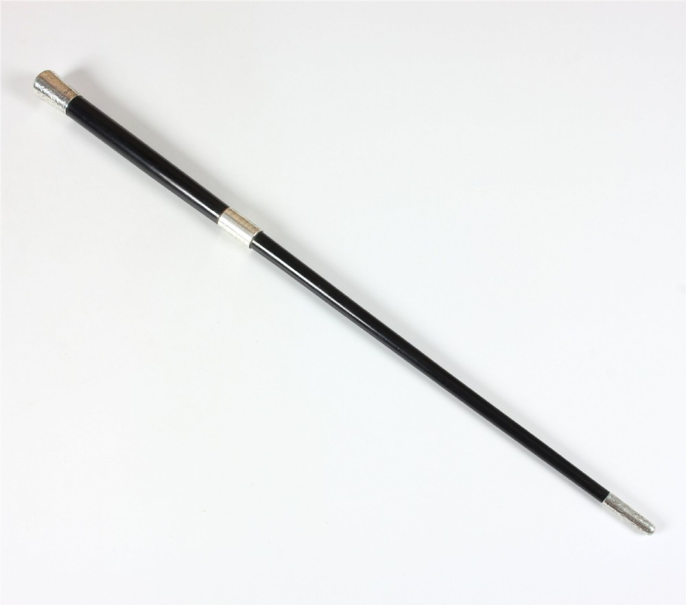Victorian Silver and Ebony Choir Conductor's Baton. Presentation. 1893.