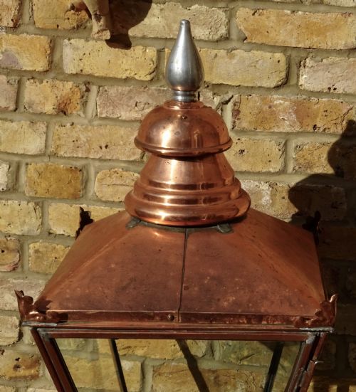 fig 2. LARGE VICTORIAN COPPER OUTSIDE LANTERN