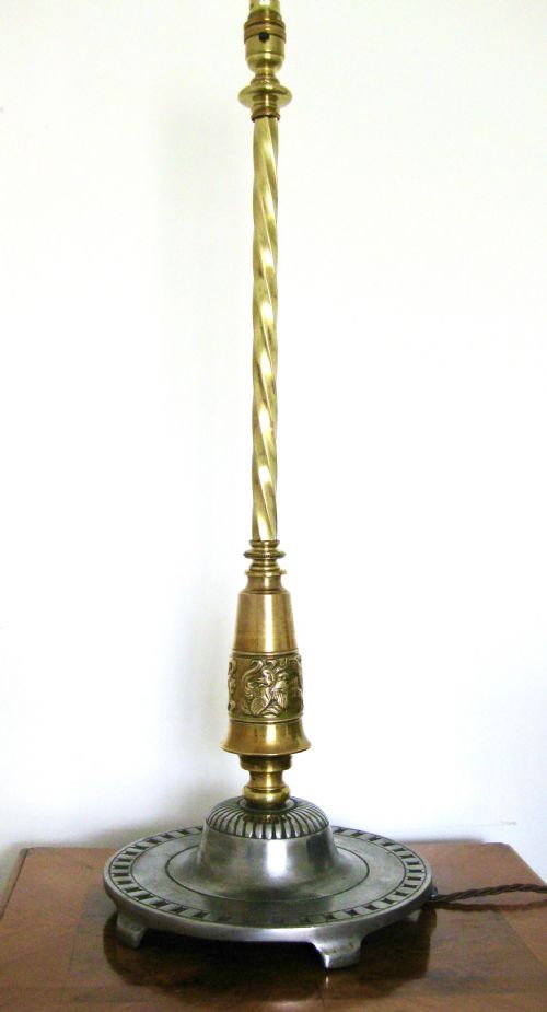 Steel and Brass Lamp