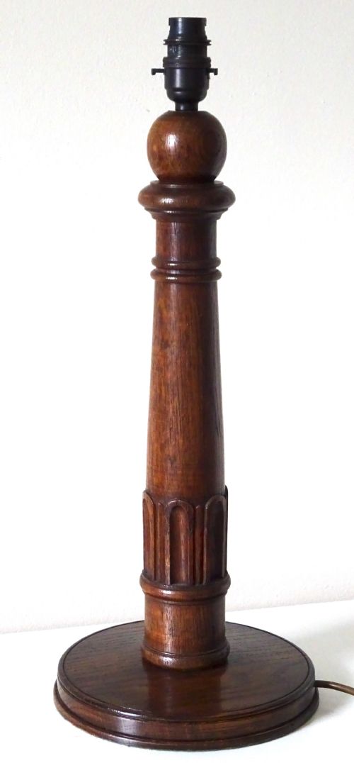 Tall  Wooden Lamp