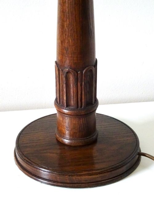 fig 1. TALL WOODEN LAMP