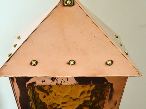 fig 1. A SMALL COPPER AND BRASS LANTERN