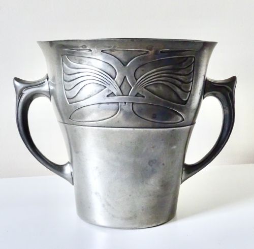 Art Nouveau Pewter Wine Cooler by Gerhard