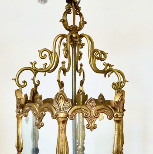 fig 1. BRASS HALL LANTERN