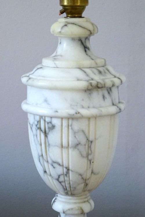 fig 1. A HEAVY MARBLE LAMP