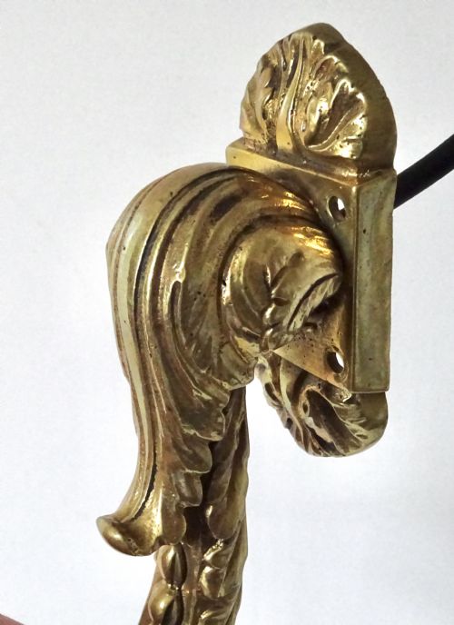 fig 1. A PAIR OF SMALL BRASS WALL LIGHTS