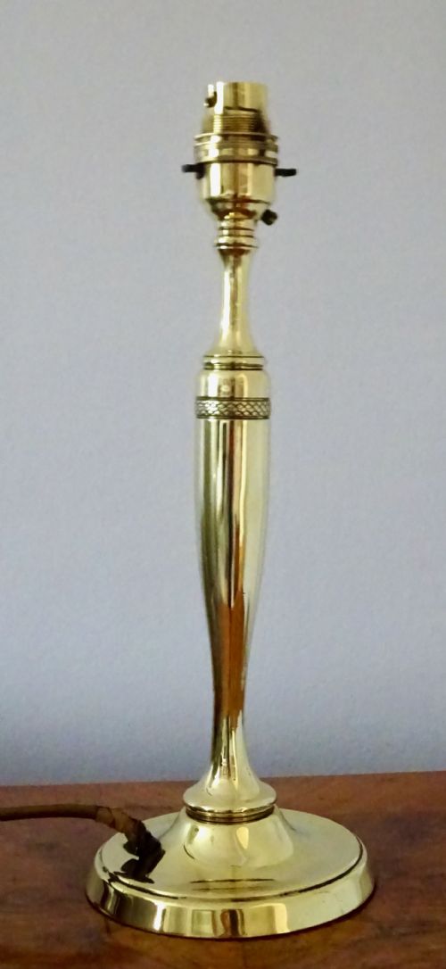 1923-24 Registered Heavy Brass Lamp