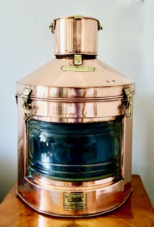 Large Starboard Ship's Oil Lamp