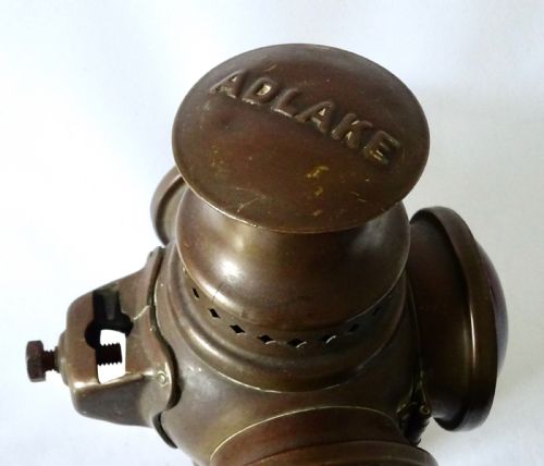 fig 1. ADAMS & WESTLAKE CO CHICAGO RAILROAD LAMP BY ADLAKE
